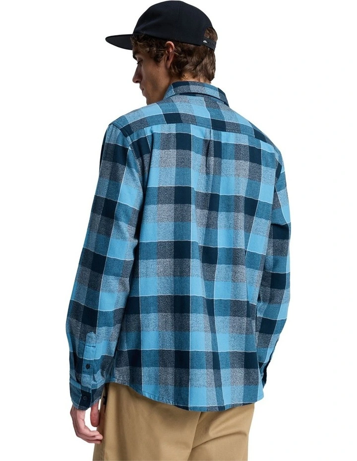 Motherfly Plaid Long Sleeve Shirt in Dark Navy image 2