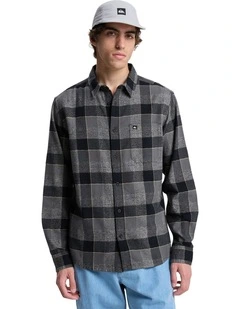 Motherfly Plaid Long Sleeve Shirt in Iron Gate