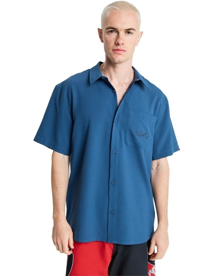 Young Gun Lithium Short Sleeve Shirt in Dark Denim image 1