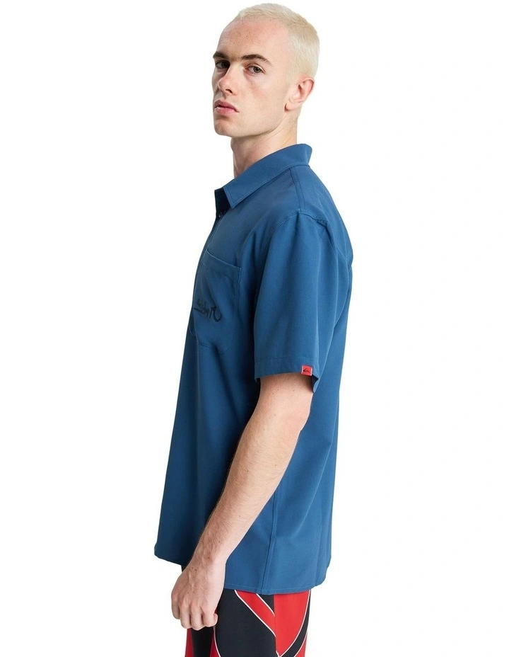 Young Gun Lithium Short Sleeve Shirt in Dark Denim image 3