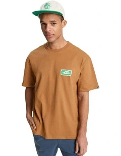 Serenity Splash T-shirt in Tobacco Brown