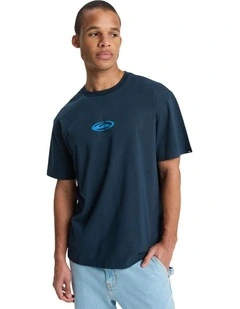 Sunflowers Surfing T-shirt in Dark Navy