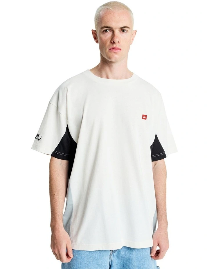 Young Gun Flux T-shirt in Snow White image 1