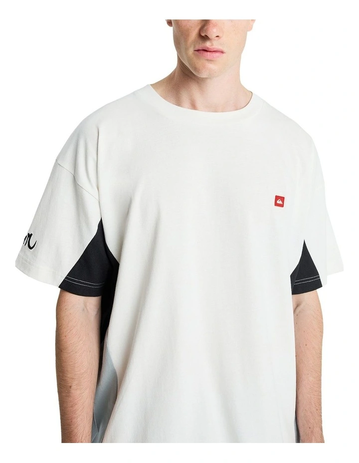 Young Gun Flux T-shirt in Snow White image 4