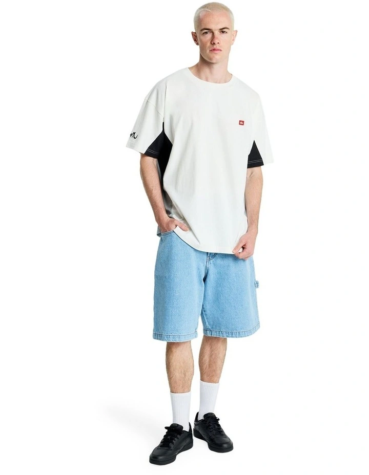 Young Gun Flux T-shirt in Snow White image 5