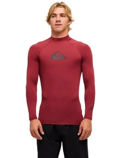 All Time Long Sleve Rash Vest Burnt Russet