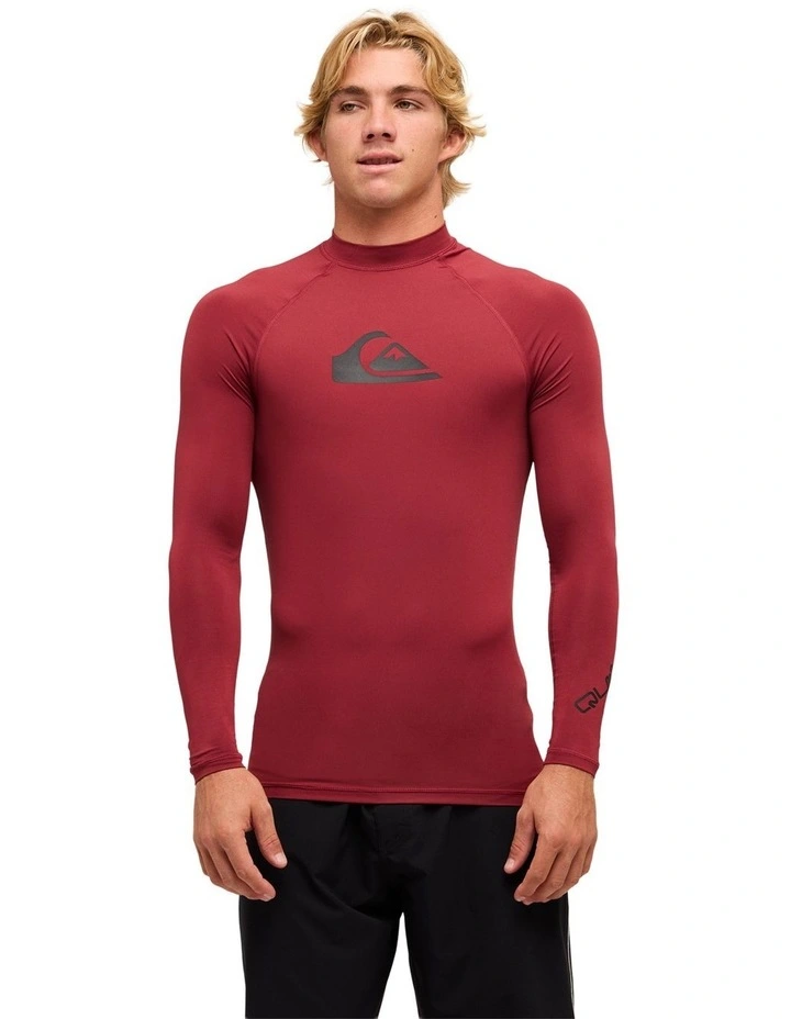 All Time Long Sleve Rash Vest Burnt Russet image 1