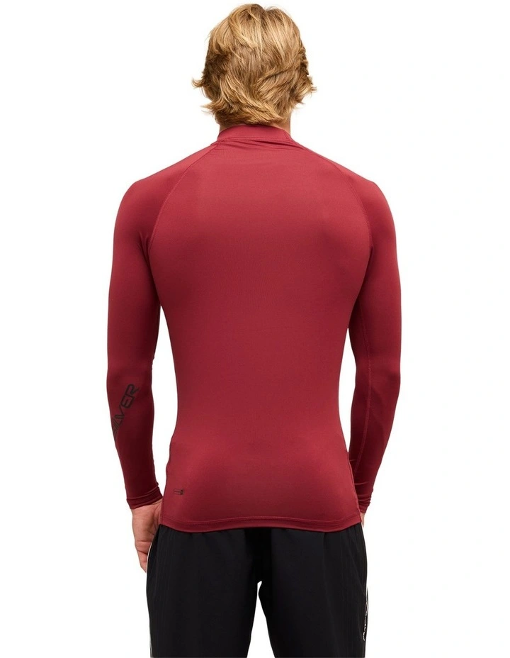 All Time Long Sleve Rash Vest Burnt Russet image 2