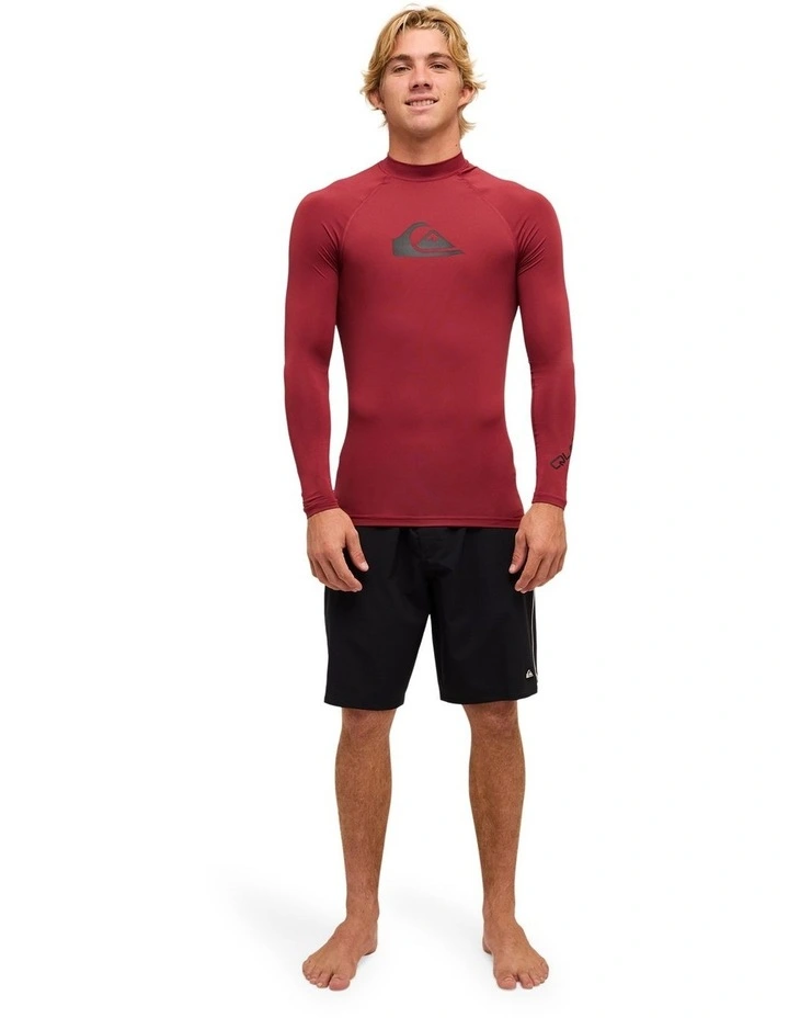 All Time Long Sleve Rash Vest Burnt Russet image 5