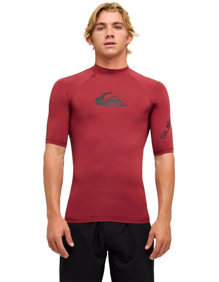 All Time Short Sleeve Rash Vest Burnt Russet image 1