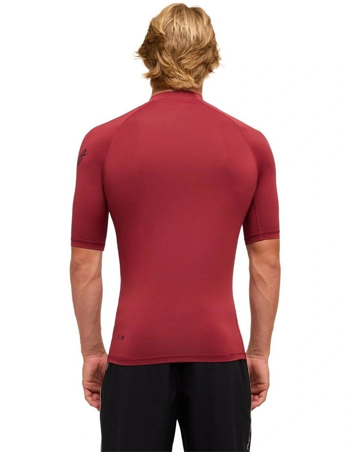 All Time Short Sleeve Rash Vest Burnt Russet image 2