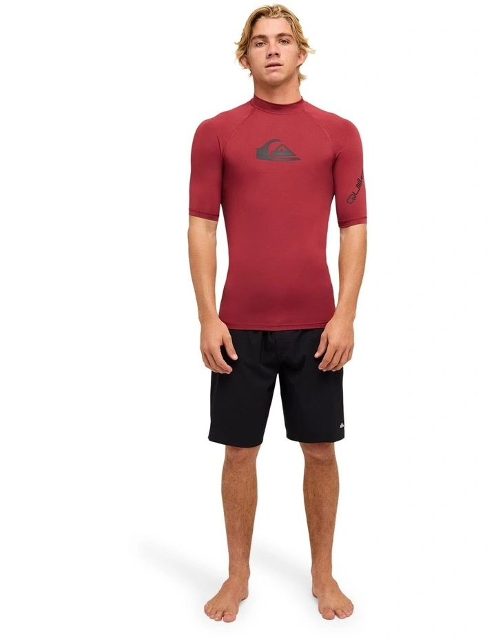 All Time Short Sleeve Rash Vest Burnt Russet image 5