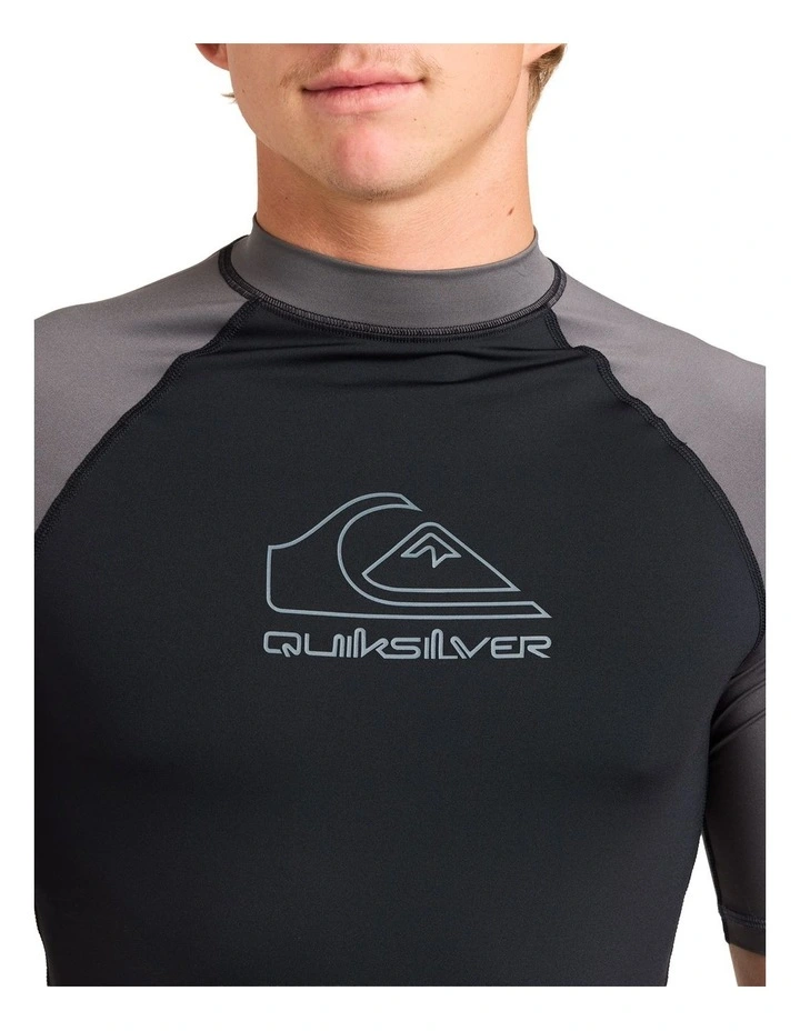 On Tour Short Sleeve Rash Vest Iron Gate image 4