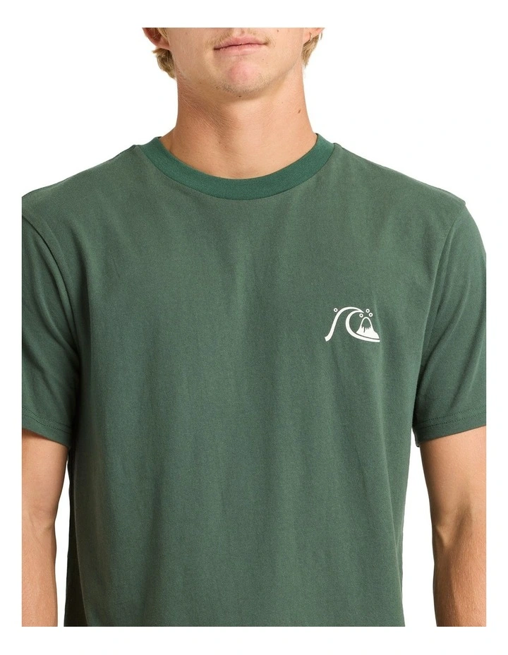Bubble Logo T-shirt in Forest image 4