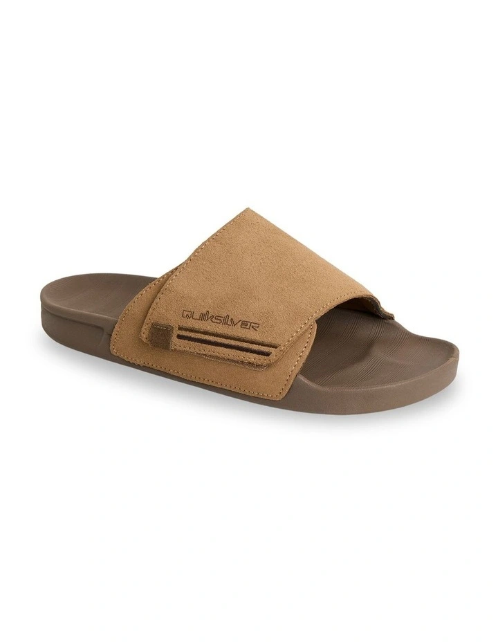 Sunset Suede Slides in Tan image 1