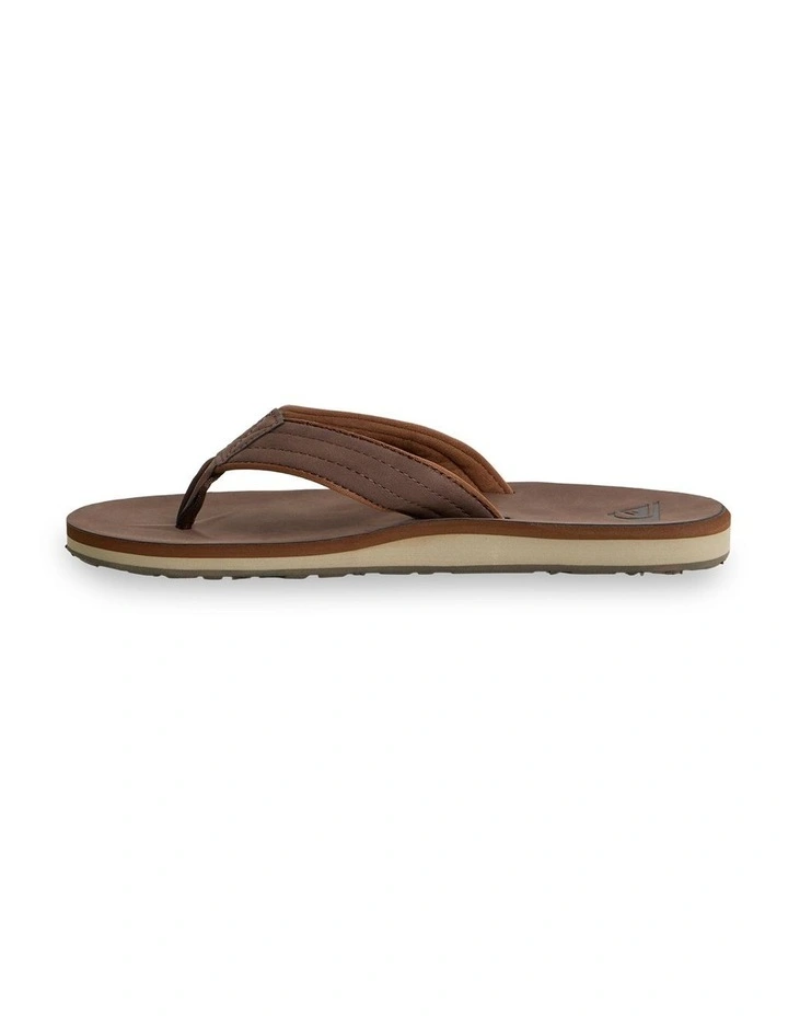 Carver Nubuck Thongs in Brown image 3