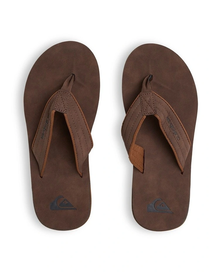 Carver Nubuck Thongs in Brown image 4