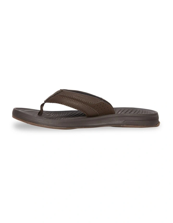 Travel Thongs in Brown image 2