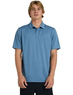 Pacific Polo Short Sleeve Shirt Coronet Blue