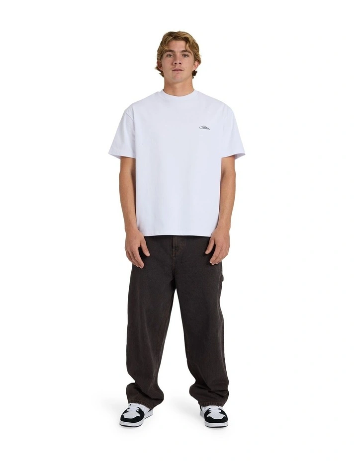 YG Baggy Denim Pants Black Black Tint Brown image 5
