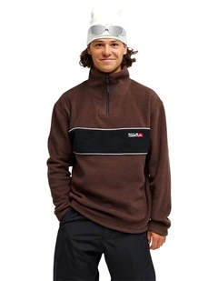 YG Cruz Polar Half Zip Fleece Java