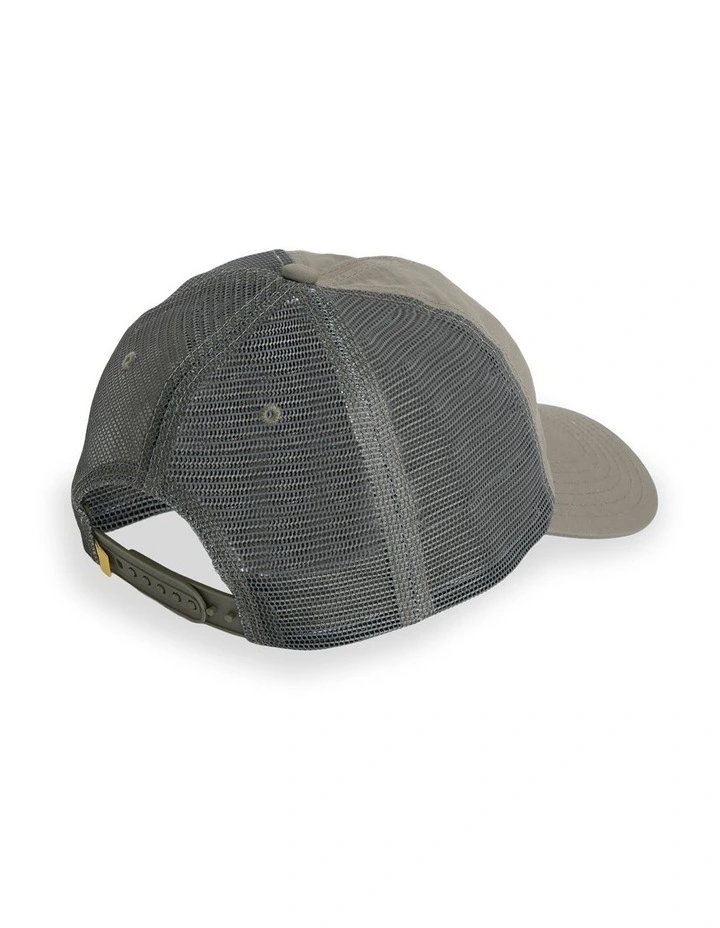 Marine Trucker Snapback Cap Dusty Olive image 2