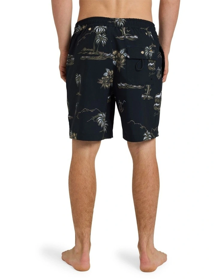 Ocean 18 Volley Shorts In Black image 2