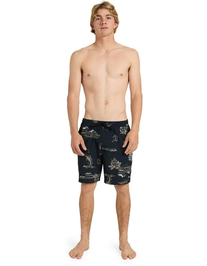 Ocean 18 Volley Shorts In Black image 5