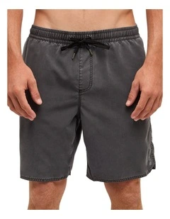 Balance Washed Volley Shorts In Black