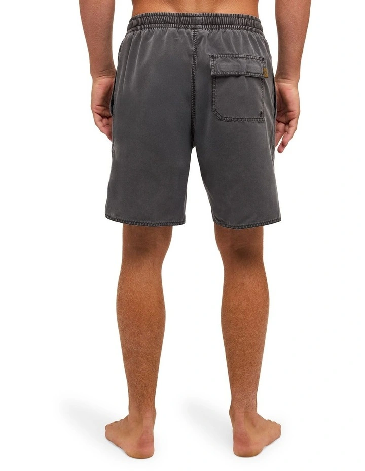 Balance Washed Volley Shorts In Black image 2
