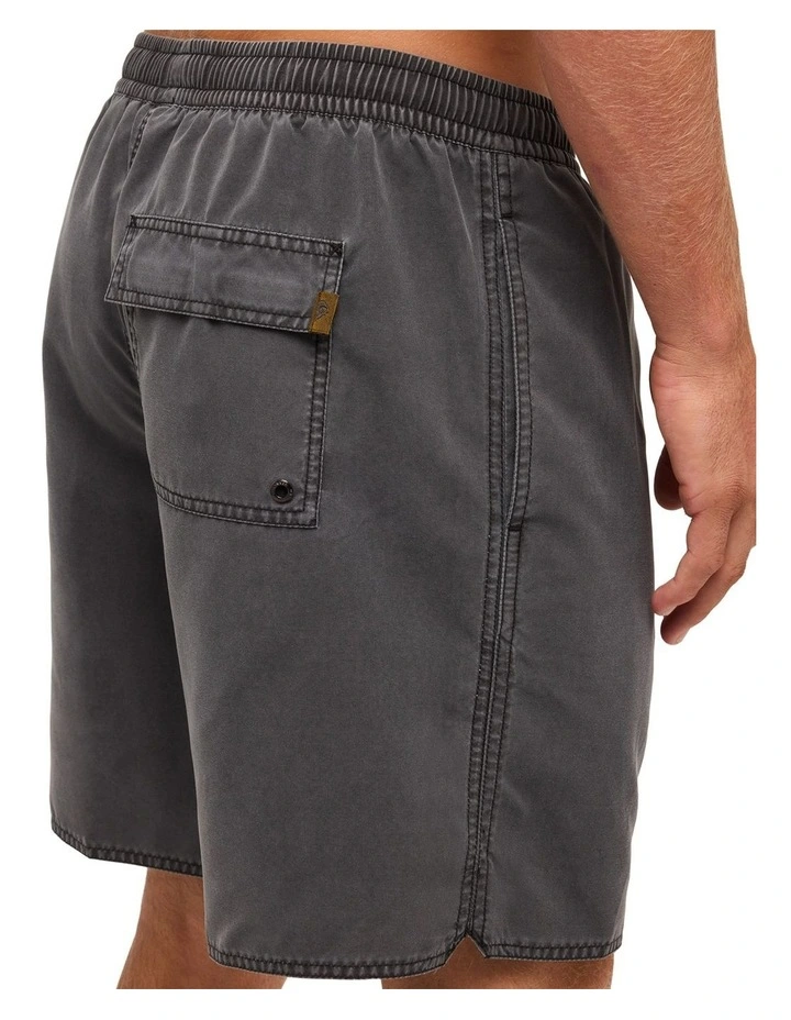 Balance Washed Volley Shorts In Black image 4