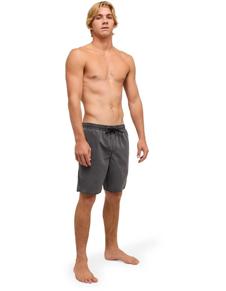 Balance Washed Volley Shorts In Black image 5