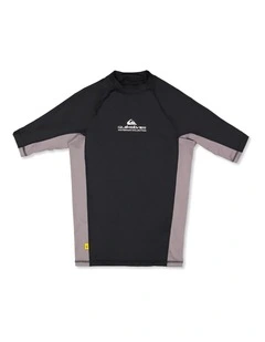 UV Short Sleeve Rashguard In Black