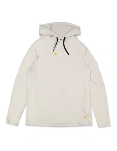 Hotpoint Hooded Long Sleeve Rashguard In Grey Violet