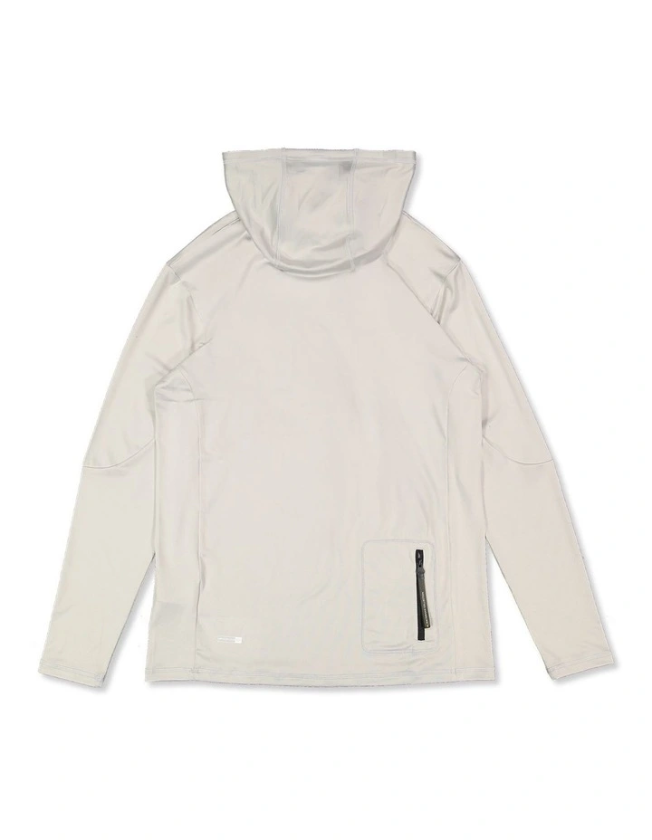 Hotpoint Hooded Long Sleeve Rashguard In Grey Violet image 2