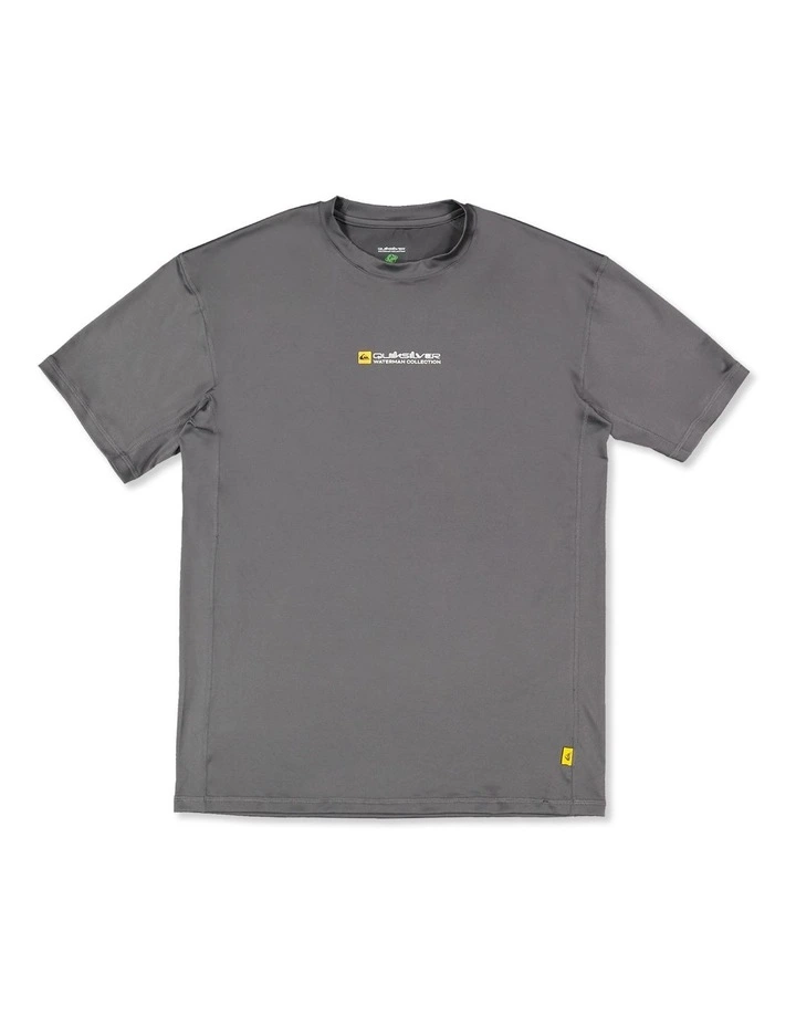 Sea Grass UV Short Sleeve Rashguard In Iron Gate image 1