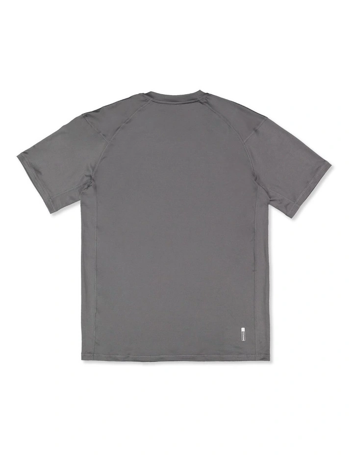 Sea Grass UV Short Sleeve Rashguard In Iron Gate image 2