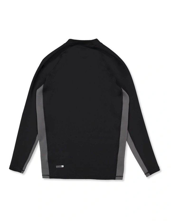 Heater Long Sleeve Rashguard In Black image 2