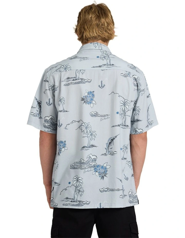 Ocean Short Sleeve Shirt In Grey Violet image 2