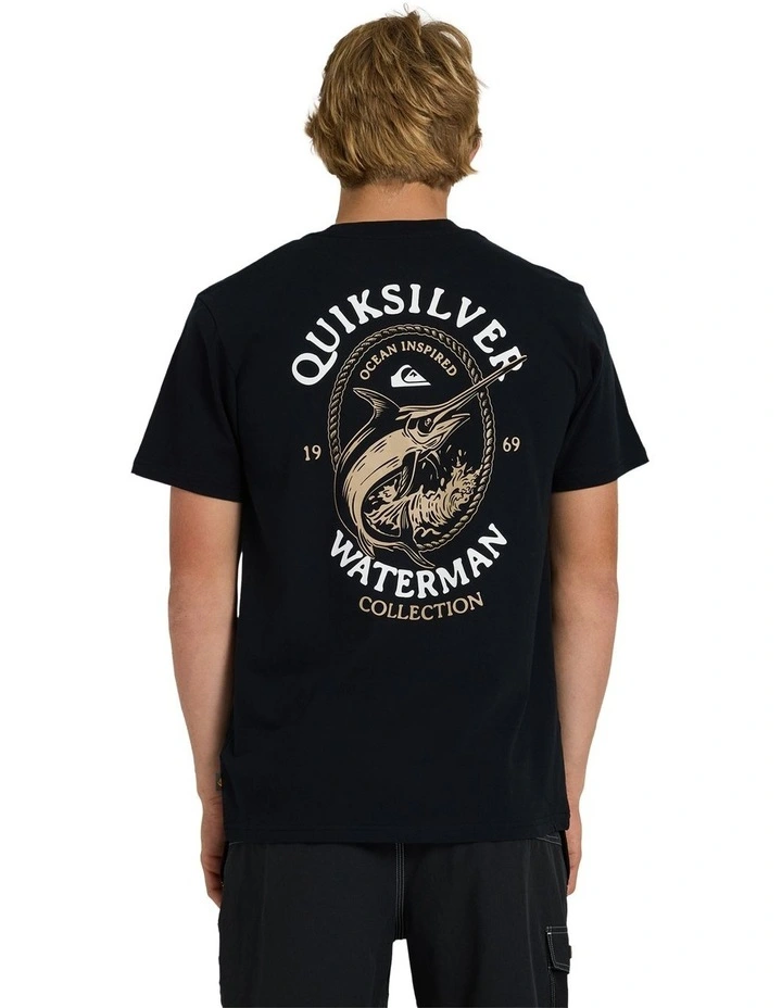 Hard Line T-Shirt In Black image 2