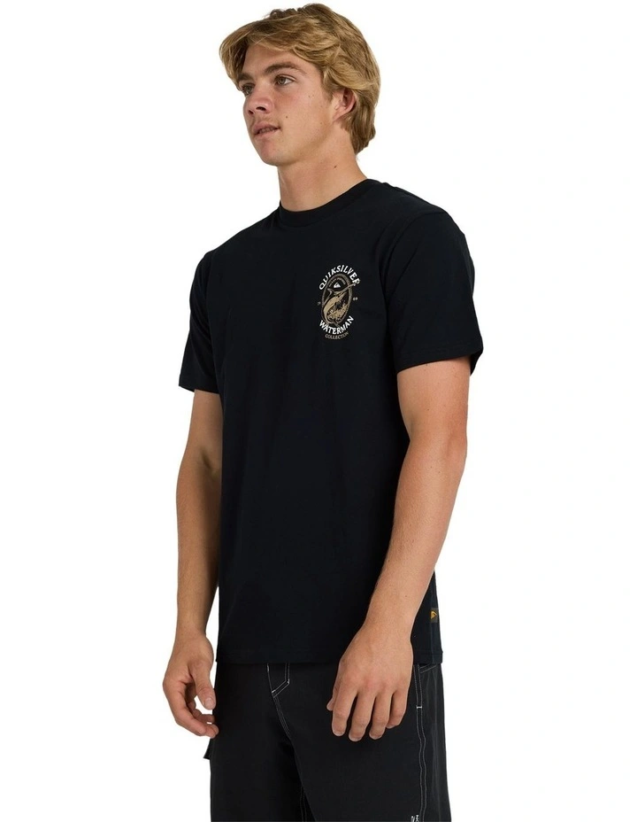 Hard Line T-Shirt In Black image 3