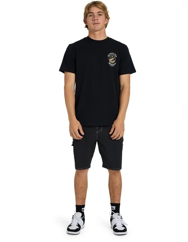 Hard Line T-Shirt In Black image 5