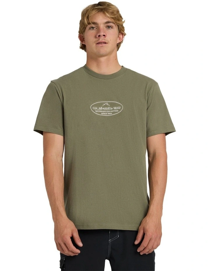 Alpine T-Shirt In Dusty Olive image 1