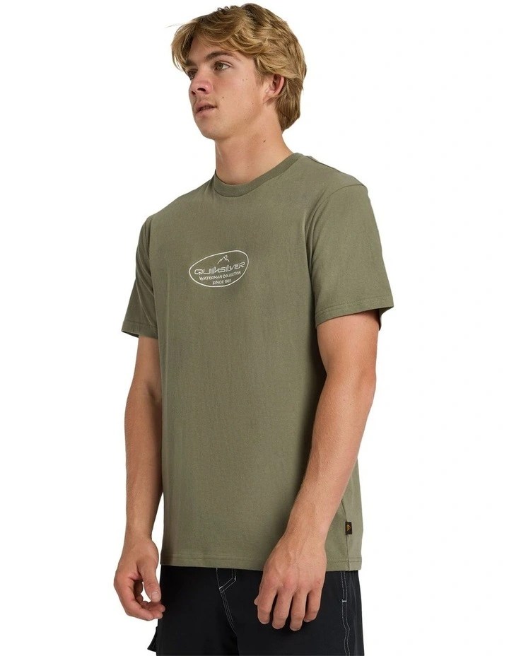Alpine T-Shirt In Dusty Olive image 3