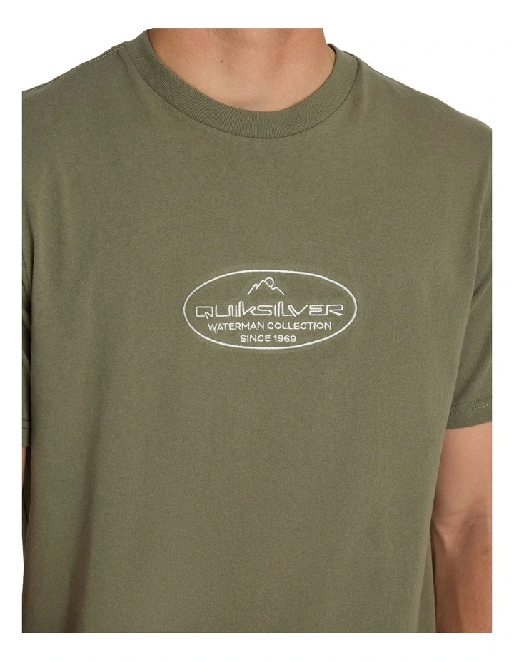 Alpine T-Shirt In Dusty Olive image 4