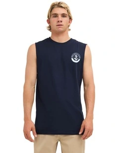 Sinker Muscle Top In Navy