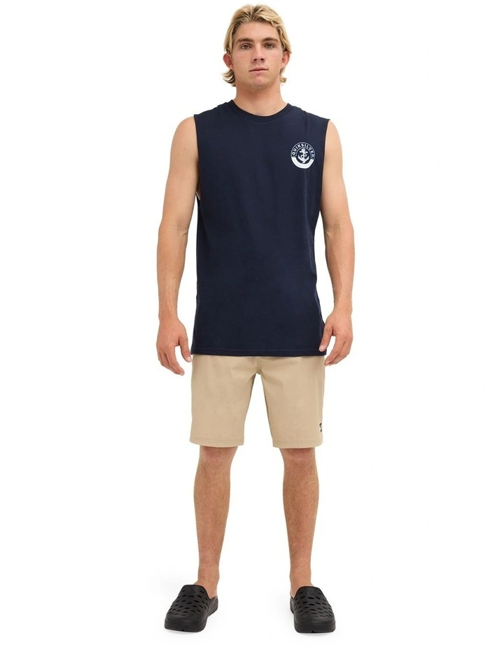 Sinker Muscle Top In Navy image 5
