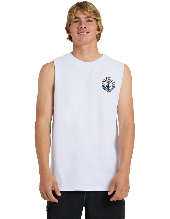 Sinker Muscle Top In White image 1