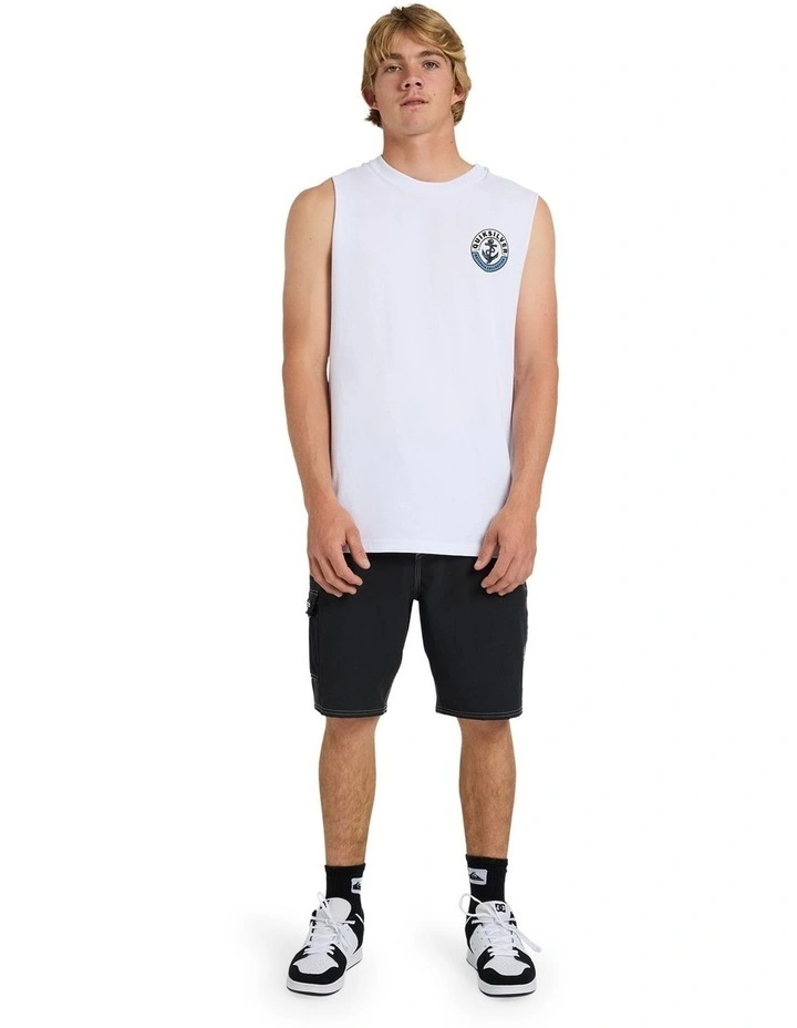 Sinker Muscle Top In White image 5