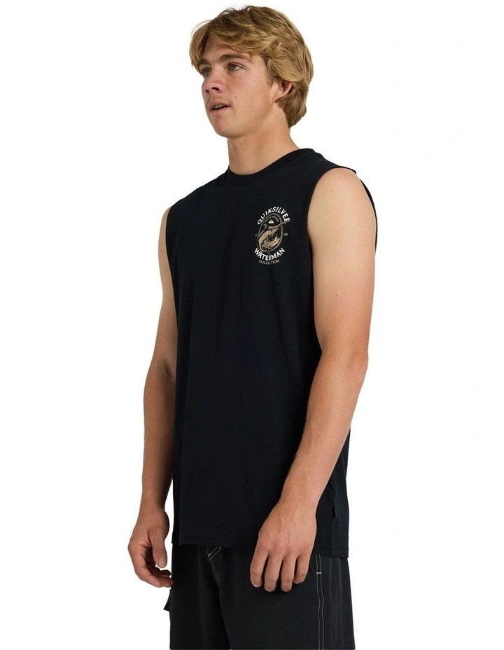 Hard Line Muscle Top In Black image 3
